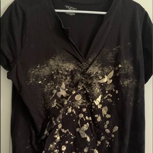 Lane Bryant v neck tee shirt